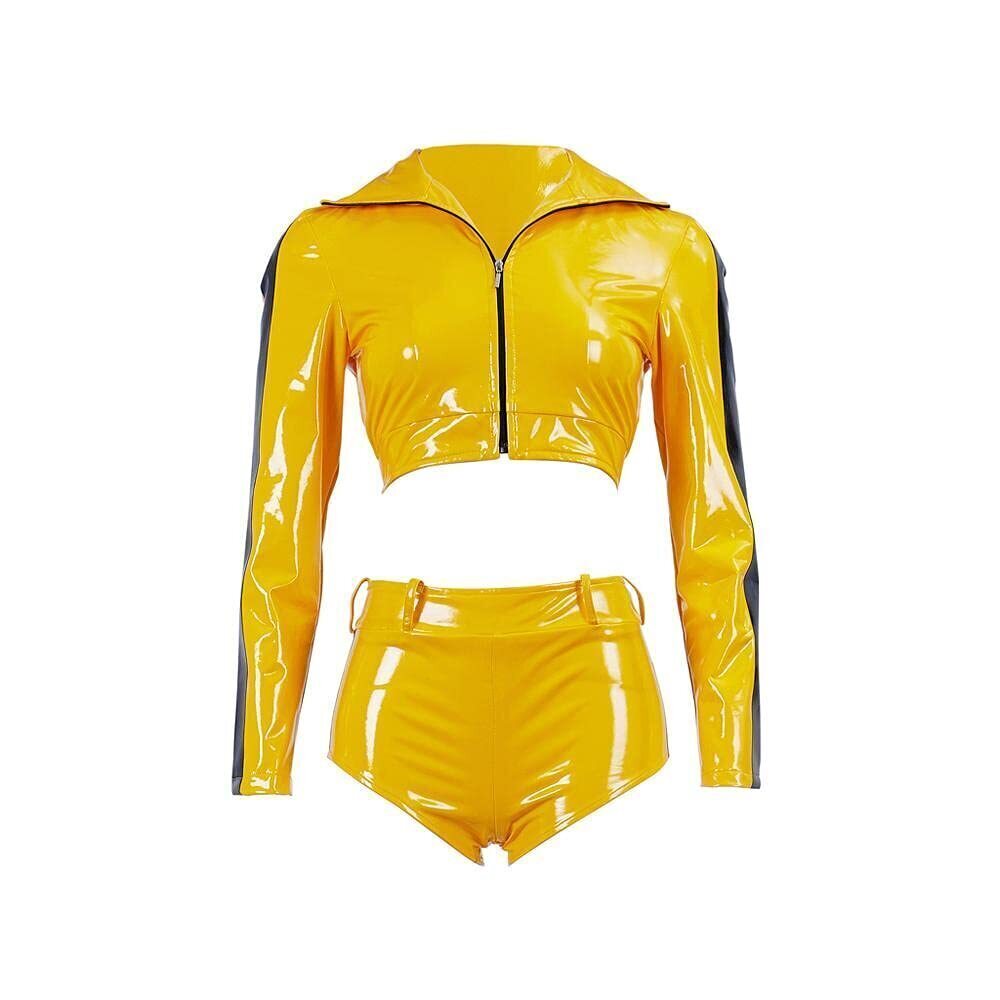 9551 Kill Bill Costume Beatrix Kiddo The Bride Costume Cosplay Suit Sexy
